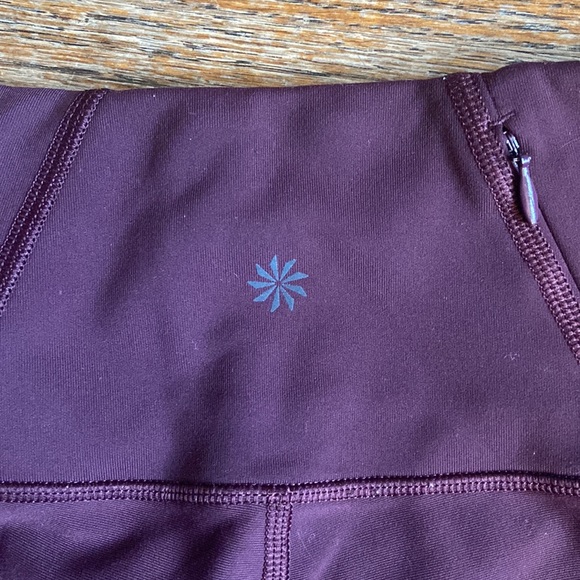 Maroon capri Athleta leggings - Picture 2 of 7